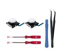 Wigearss 2 Piezas de Repuesto de 3D Joystick Analógico y Herramientas de Reparación para Mandos Joy-Con de Nintendo Switch/OLED/Lite (Incompatible con Switch 2)