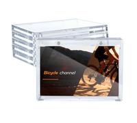 Wigearss 5 Piezas Funda Magnética para Cartas 175PT, Tarjeteros Magnéticos Transparentes con Protección UV, Compatible con Tesoro Nacional y Playbook