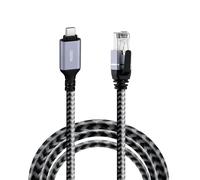 Wigearss Cable Ethernet USB-C a RJ45, USB-C a RJ45 Gigabit Ethernet CAT 6, Compatible con Thunderbolt 3/4/5, para MacBooks, Portátiles, Smartphones, PC - 2 m