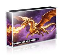 Wigearss Caja de Acrílico Magnética de Protección para Pokémon Team Rocket’s Moltres ex Ultra-Premium Collection, Caja Protectora Magnética Transparente