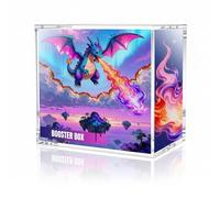 Wigearss Caja de Acrílico Magnética Protección para Pokemon Booster Box, Caja Protectora Transparente Magnética para Pokemon Booster Box