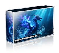 Wigearss Caja de Acrílico Magnética Protección para Pokémon Mega CHARZRD X ex Ultra-Premium Collection Box et 151 Ultra-Premium Collection Box, Caja Protectora Magnética Transparente