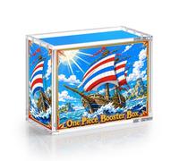 Wigearss Caja de Protección Magnética de Acrílico para Booster Box, Caja Protectora Transparente Magnética para One Piece Booster Box en Inglés OP-04 a OP-16
