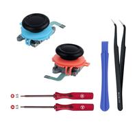 Wigearss Joystick Analógico 3D de Repuesto [2 Piezas] y Kit de Herramientas de Reparación para Mandos Joy-Con de Nintendo Switch 2