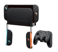 Wigearss Soporte de Pared para Nintendo Switch 2, Soporte de Metal Resistente con 2 Ganchos para Joy-con y Agujeros para Disipación de Calor, Base Metálica para Dock de Switch 2