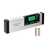 Wigearss Transportador digital magnético, inclinómetro electrónico, ángulo de 225 mm, con pantalla LCD