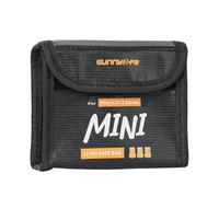 Wigento Bolsa de seguridad con batería para DJI Mini 5/4/3 Series Drones Accesorios Negro