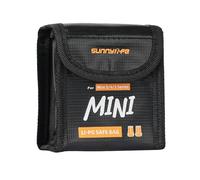 Wigento Bolsa de seguridad con batería para DJI Mini 5/4/3 Series Drones Accesorios Negro