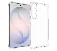 Wigento Carcasa de silicona para Samsung Galaxy S26 FE, transparente | Resistente a los golpes, protección de la cámara, arañazos, recortes precisos, funda flexible