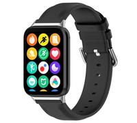 Wigento Correa de piel sintética para Xiaomi Mi Band 8 Pro/Redmi Watch 4, color negro