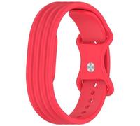 Wigento Correa de silicona para Google Fitbit Air, 8 formas (rojo), Google Fitbit Air, Silicona, Sin piedra preciosa
