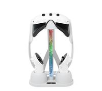 Wigento Estación de carga RGB para Meta Quest 3 VR con luz blanca
