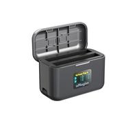 Wigento Fast Charger - Funda para Insta360 X5 USB-C con LCD a color, color negro