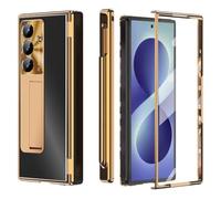 Wigento Funda de aluminio para Samsung Galaxy Z Fold8 Ultra, función atril, lápiz capacitivo | Doble bisagra, ranura de penslot, cristal protector, protector de lente, protección de 360 grados