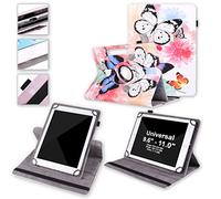 Wigento Funda de piel sintética para Lenovo Tab M10 de 10,1 pulgadas, rotación de 360 grados, diseño universal