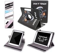 Wigento Funda de piel sintética para Lenovo Tab M10 HD 2ª generación 2020 TB-X306F rotación 360 grados diseño universal 17 tablet funda de piel sintética