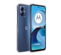 Wigento Funda de silicona TPU para Motorola Moto G14, funda protectora transparente para teléfono móvil, accesorio