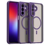 Wigento Funda magnética para Samsung Galaxy A27 5G (incluye 2 protectores | Juego de funda completa, protección exacta de la cámara, parte trasera mate, marco de TPU, cubierta trasera de PC
