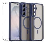 Wigento Funda magnética para Samsung Galaxy S26 FE + 2 protectores de | MagSafe - Juego de funda completa, protección exacta de la cámara, parte trasera mate, marco de TPU, cubierta trasera de PC