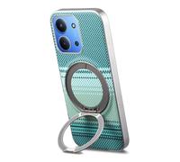 Wigento Funda Magnética para Xiaomi Redmi 15C 4G / 5G con Soporte Giratorio MagSafe, Protección Completa de Cámara, Resistente a Golpes (Azul)