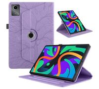 Wigento Funda para Lenovo Tab M11 con rotación de 360 grados, diseño de árbol, piel sintética, color morado