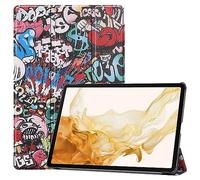 Wigento Funda para Samsung Galaxy Tab S9+ Plus y FE 3folt Wake UP Smart Cover Tablet, diseño 1 nuevo