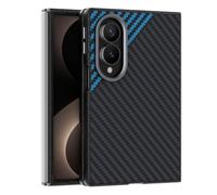 Wigento Funda para Samsung Galaxy Z Fold8 5G, aspecto de carbono | Funda magnética, protección de cámara, efecto carbono, parte trasera antigolpes