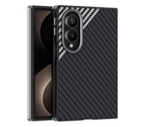 Wigento Funda para Samsung Galaxy Z Fold8 5G, aspecto de carbono | Funda magnética, protección de cámara, efecto carbono, parte trasera antigolpes