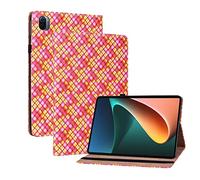 Wigento Funda para Xiaomi Mi Pad 5/5 Pro de 11,0 pulgadas, diseño rosa, piel sintética, funda para tablet