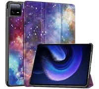 Wigento Funda para Xiaomi Pad 6 / Pad 6 Pro de 11 pulgadas 3folt Wake UP Smart Stand Cover Patrón Diseño Tablet Funda