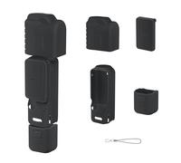 Wigento Funda protectora de silicona a prueba de golpes para DJI Osmo Pocket 4, accesorios de cámara, negro