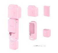 Wigento Funda protectora de silicona a prueba de golpes para DJI Osmo Pocket 4, accesorios de cámara, color rosa