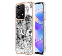 Wigento Funda protectora para Honor 200 Lite, diseño de serie TPU + policarbonato, funda protectora para teléfono móvil
