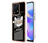 Wigento Funda protectora para Honor 200 Lite, diseño de serie TPU + policarbonato, funda protectora para teléfono móvil