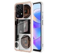 Wigento Funda protectora para Honor 200 Lite, diseño de serie TPU + policarbonato, funda protectora para teléfono móvil