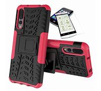 Wigento Funda protectora para Huawei P Smart Plus/Nova 3i Hybrid Outdoor con protector de pantalla de cristal templado de 0,3 mm H9