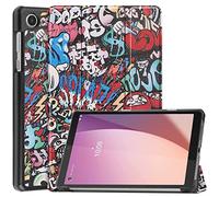 Wigento Funda protectora para Lenovo Tab M8 4th Gen/TB-300FU 3folt Wake UP Smart Cover Tablet Funda Funda Funda Protectora Diseño 1
