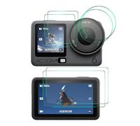 Wigento Hat-Prince - Protector de pantalla de cristal templado para DJI Osmo Action 6 (2 unidades, 0,2 mm)