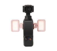 Wigento Luz de relleno de tricolor regulable para DJI Osmo Pocket 4/3 accesorios de cámara rosa