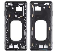 Wigento Marco medio bisel placa marco central marco para Sony Xperia XZ3 negro repuesto reparación