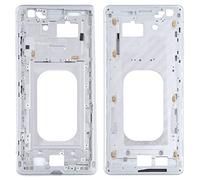 Wigento Marco medio bisel placa marco central marco para Sony Xperia XZ3 plata repuesto reparación
