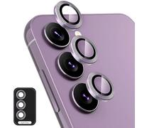Wigento Para Samsung Galaxy S24 Plus Anillo de Aluminio Cámara + H9 Tempered Hard Glass Lila