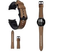 Wigento Para Samsung Galaxy Watch 6/5/4 40 44 mm/Watch 5 Pro 45 mm / Watch 6/4 Classic 43 47 mm/42 46 mm reloj de cuero sintético / silicona correa de repuesto marrón