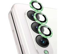 Wigento Para Samsung Galaxy Z Fold5 5G Lente de la Cámara de Cristal Duro H9 Verde