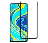 Wigento Para Xiaomi Redmi Note 9T 5G LCD Display Premium 2X 3D 0,3 mm H9 Protector de cristal blindado curvado para protección de esquinas Negro