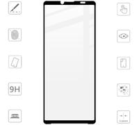 Wigento Protector de pantalla para Sony Xperia 10 VI, 1 pantalla 3D Full LCD H9, cristal duro, color negro