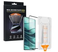 Wigento SnapFit - Cristal protector para Xiaomi 17 Ultra con ayuda de | Protector de pantalla de cristal con ayuda de aplicación, dureza 9H, antiarañazos, sin burbujas, cubierta completa