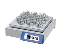 Wiggens WI-1567 - Agitador orbital lineal de doble acción o lineal, plataforma de 450 mm x 450 mm, 510 mm x 510 mm x 150 mm, color azul y blanco