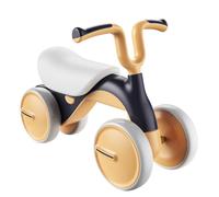 Wiggle - Bicicleta de equilibrio para bebé, sin pedal, 4 ruedas, con mango elegante, diseño resistente y seguro para niños que giran los coches (morado)