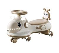 Wiggle Car Coche de Juguete con música, Luces y Cuerda de Arrastre, Rueda silenciosa, Ideal for niños y niñas de 2 años en adelante. Scooter(Bruin,with Music Light)